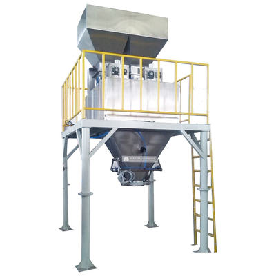 25kg 50kg ημιαυτόματη συσκευή σάκωσης λιπασμάτων για συσκευασία οργανικών λιπασμάτων