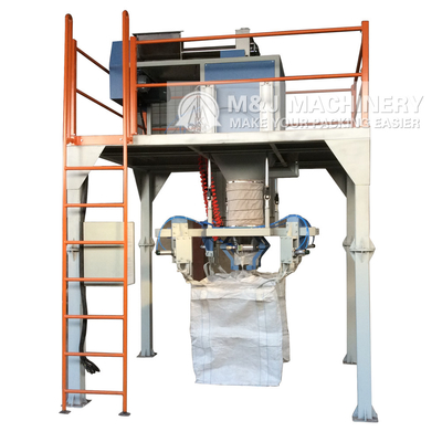 110V Αμμό Μεγάλη χοντρή σακούλα Granular ημι αυτόματη μηχανή πλήρωσης με PLC χοντρή άμμο συσκευή σάκωσης 450 KG