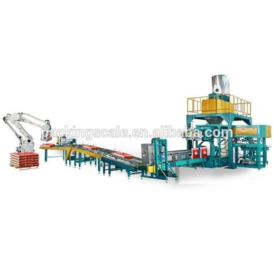 Ακριβής μηχανή σάκωσης λιπασμάτων 2500KG για ζύγιση συσκευασίας και παλέτιση